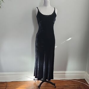 Vintage Y2K, Kathryn Dianos Chic Blue/Black Velvet Gown